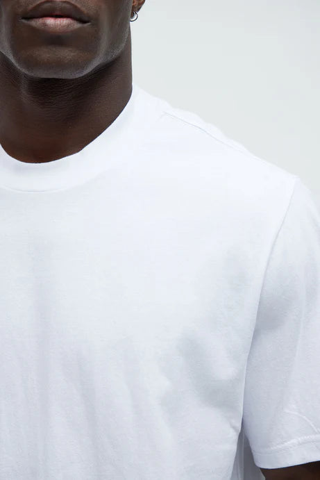 Oversized Heavyweight Short Sleeve Tee - White - Elohim