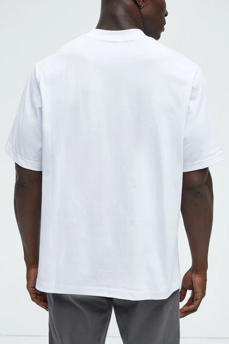 Oversized Heavyweight Short Sleeve Tee - White - Elohim