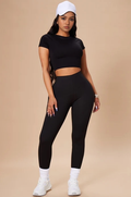 Cabin Crop Top - Black - Elohim