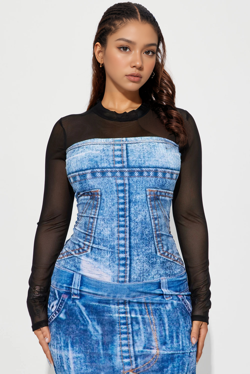 Madisyn Velvet Maxi Dress - Blue - Elohim