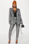 My cute version Metallic Blazer - Silver - Elohim