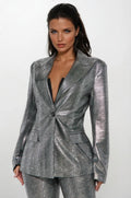 My cute version Metallic Blazer - Silver - Elohim